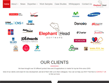 Tablet Screenshot of elephantheadsoft.com